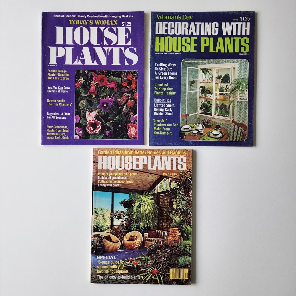 Vintage 70s‎ Decorating With House Plants Magazines 1977 Houseplants Decor Ideas